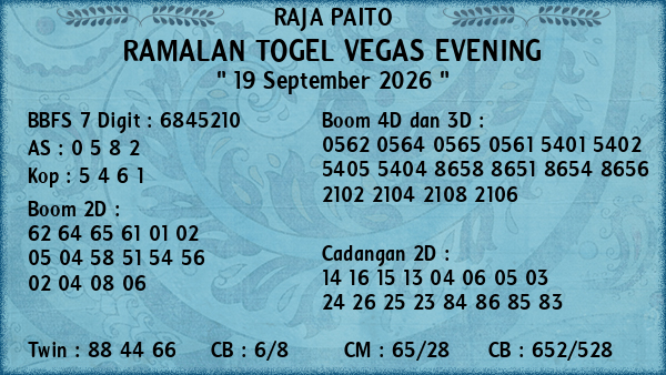Prediksi Vegas Evening